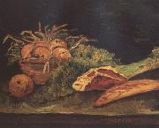 Vincent Van Gogh Still Life wtih Apples,Meat and a Roll (nn04)